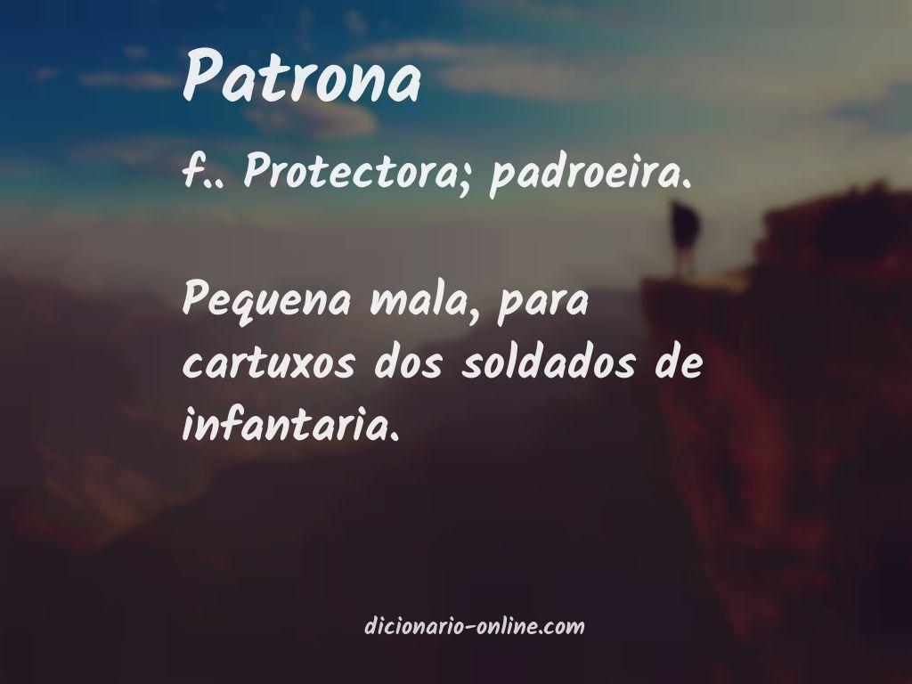 Significado de patrona