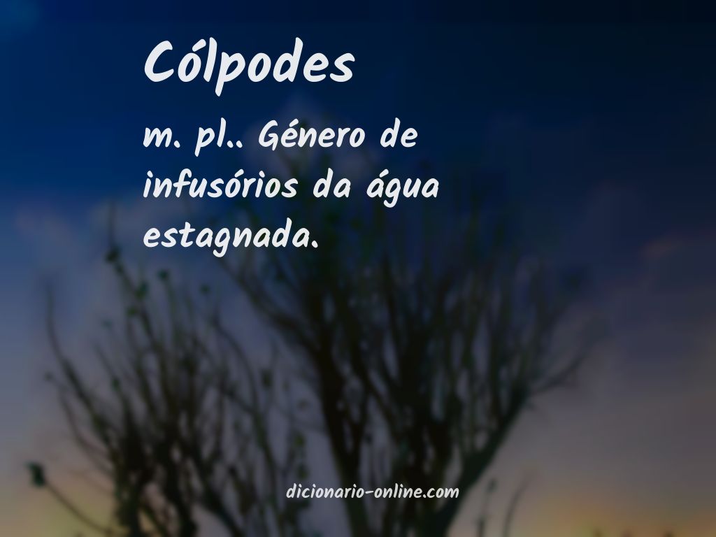 Significado de cólpodes