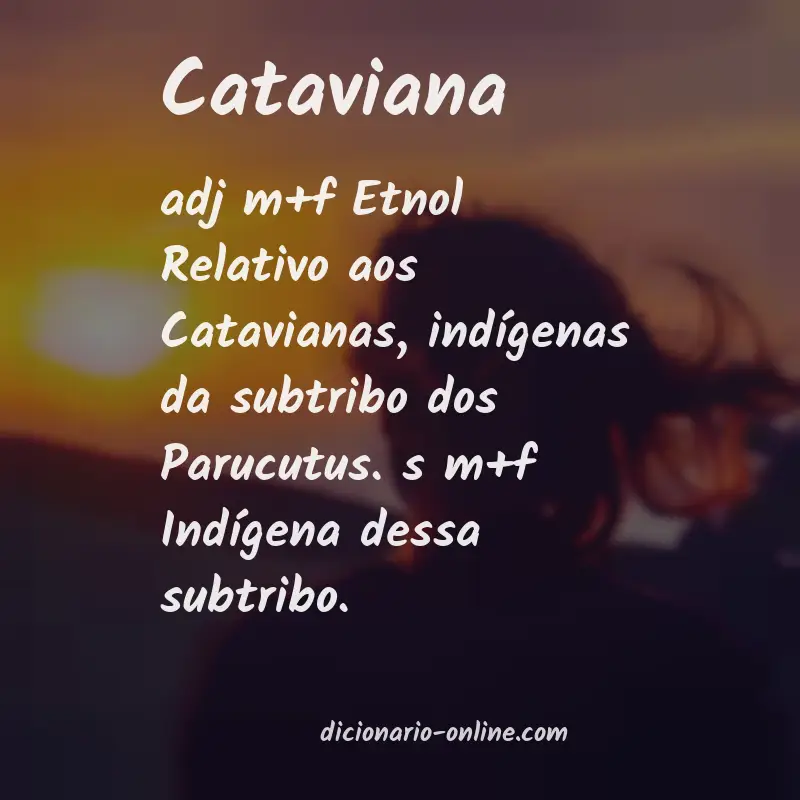 Significado de cataviana