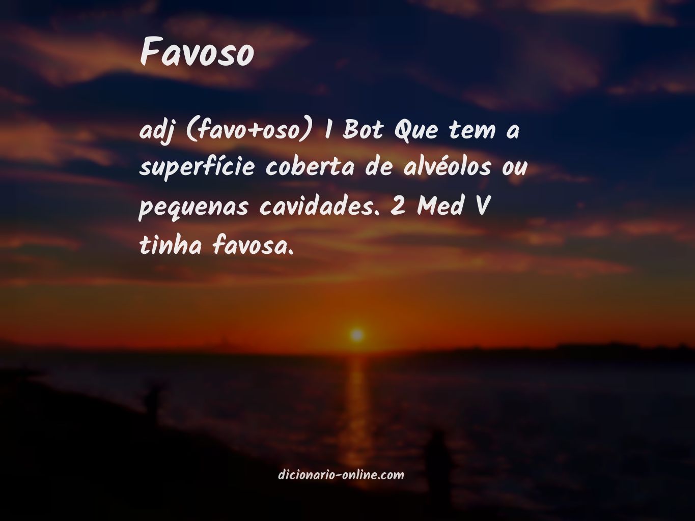 Significado de favoso