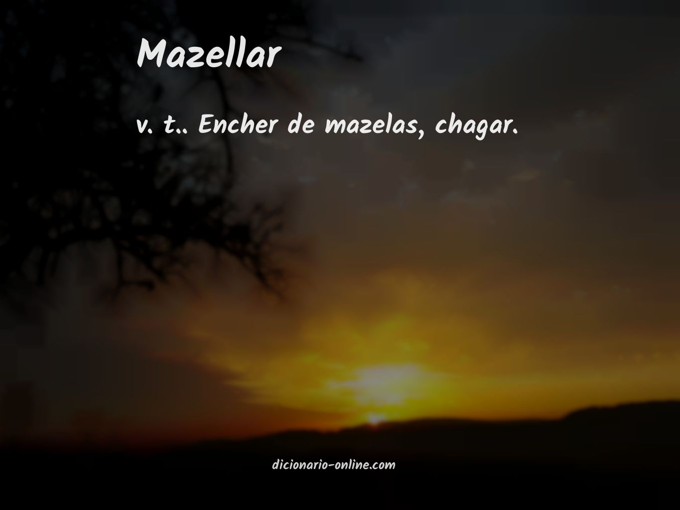 Significado de mazellar