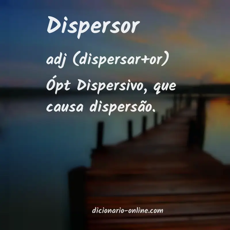 Significado de dispersor