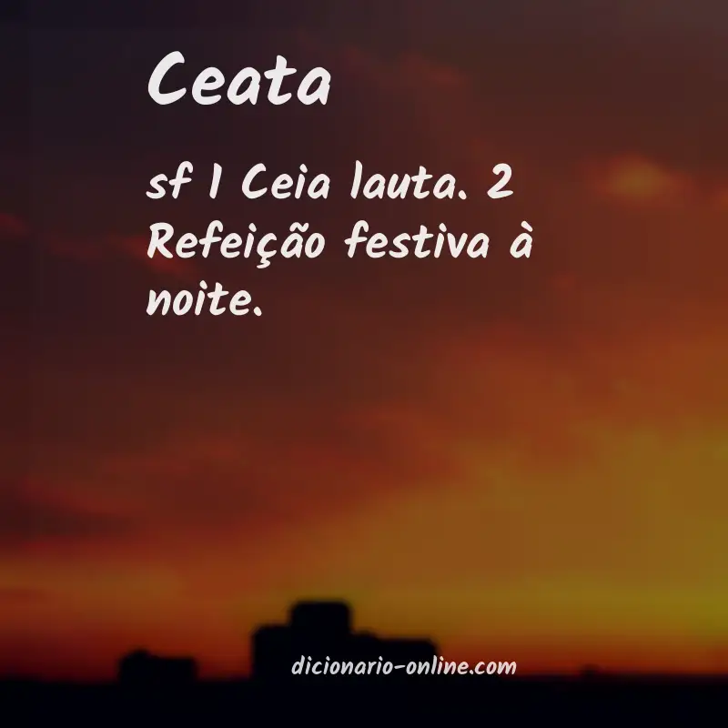 Significado de ceata