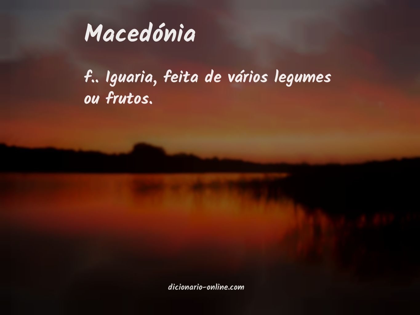 Significado de macedónia