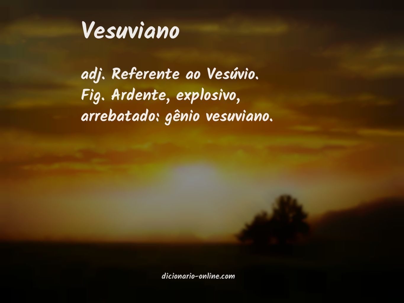 Significado de vesuviano