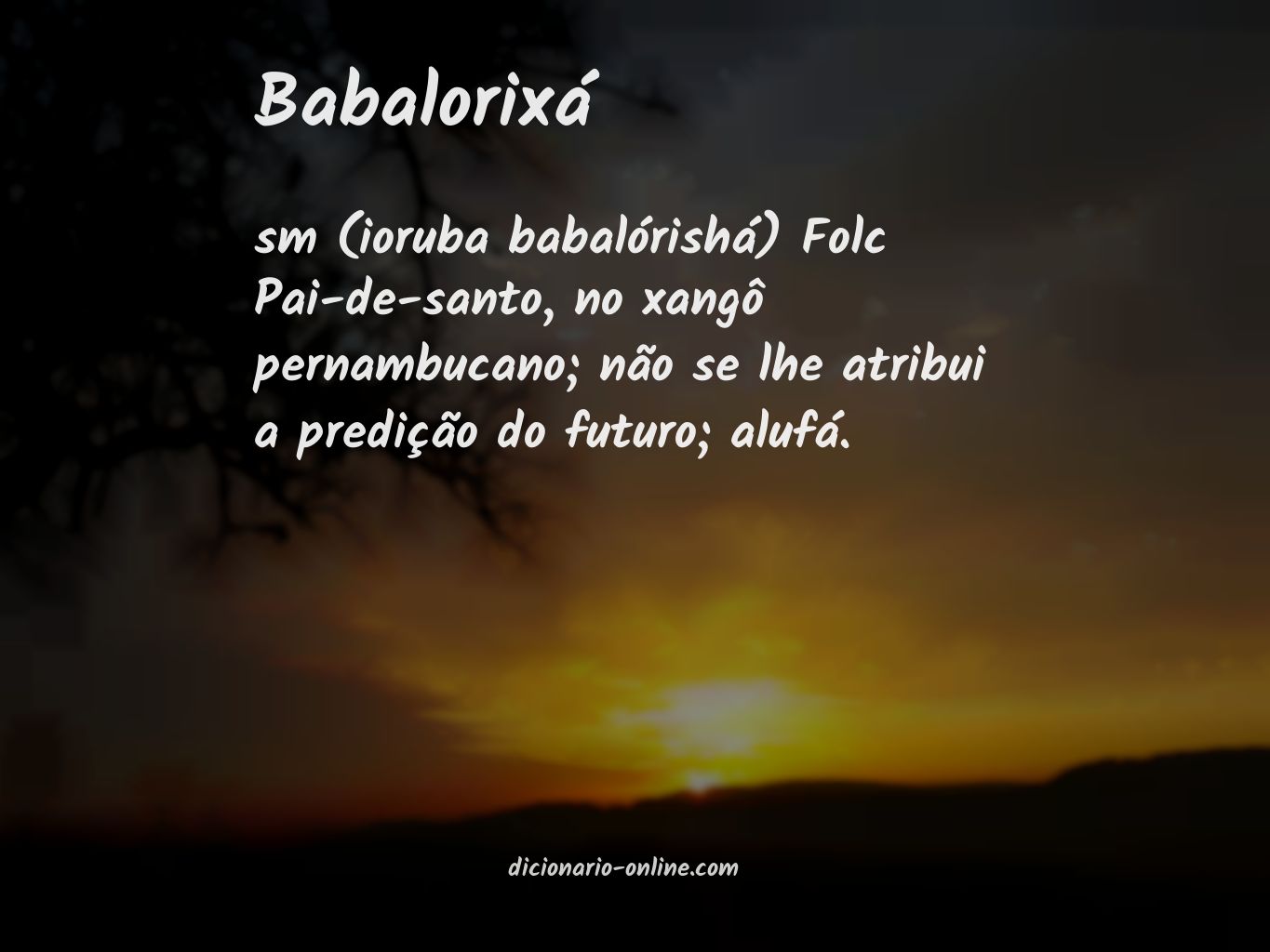 Significado de babalorixá