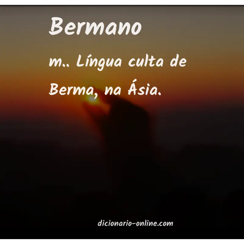 Significado de bermano