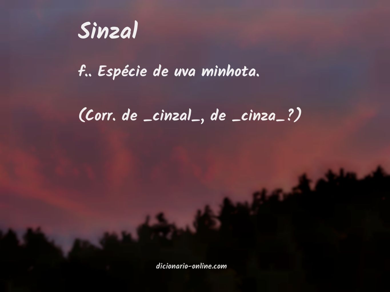 Significado de sinzal