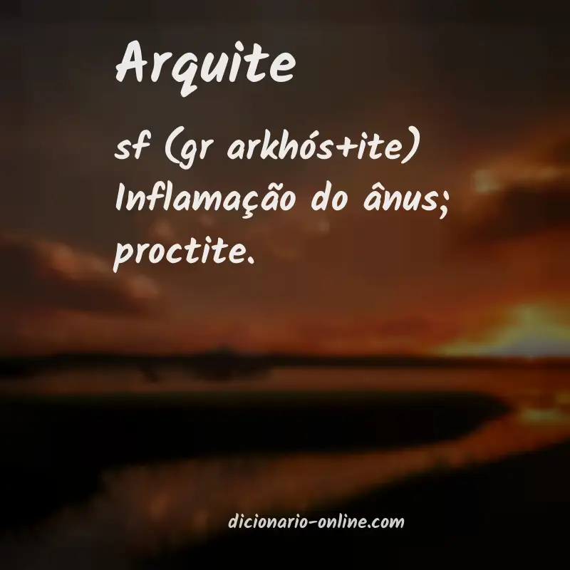 Significado de arquite