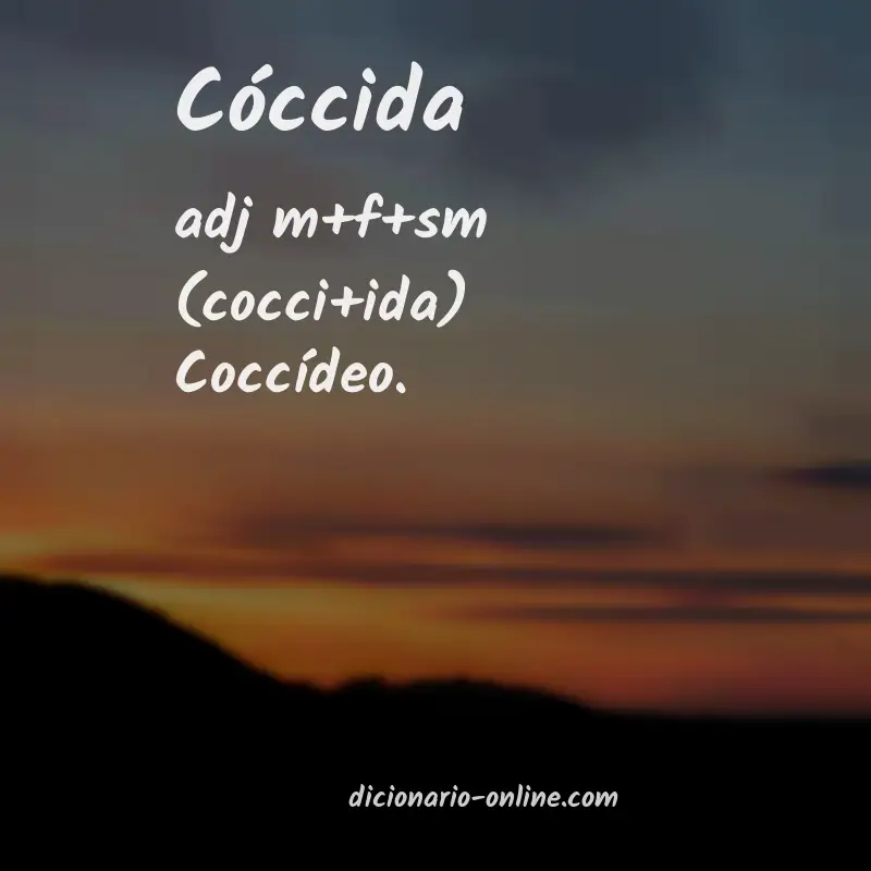 Significado de cóccida