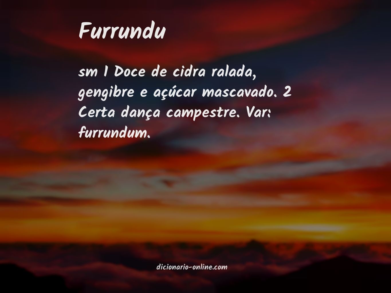 Significado de furrundu