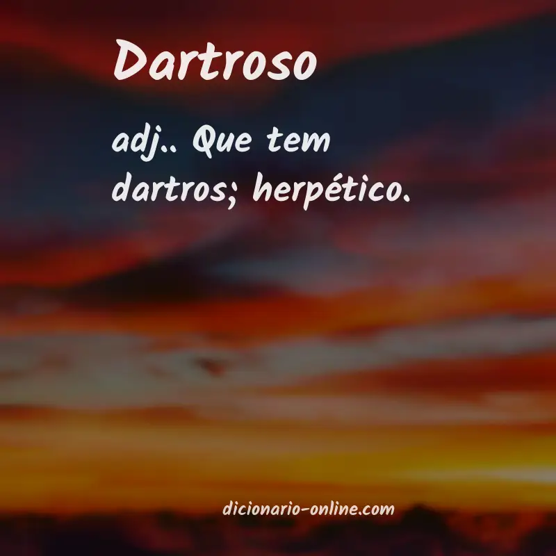 Significado de dartroso