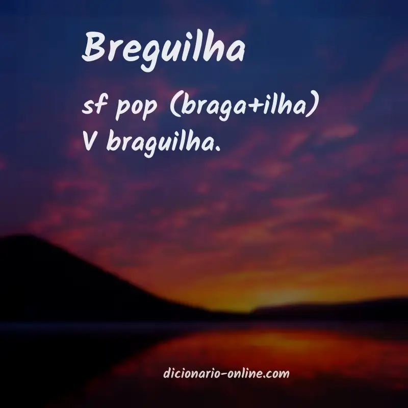 Significado de breguilha