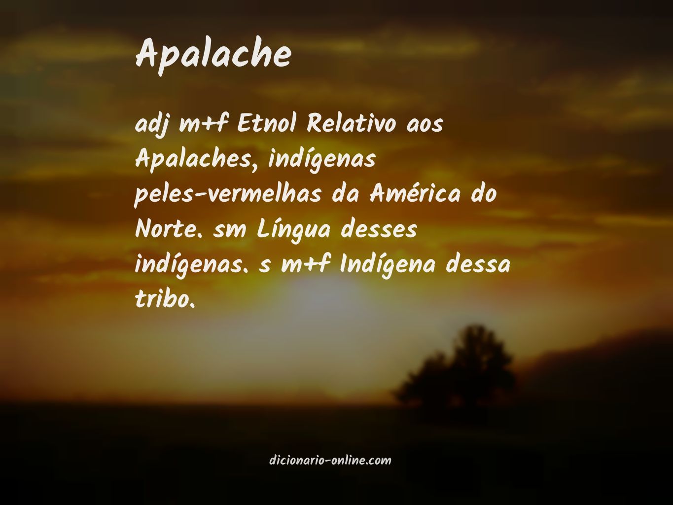 Significado de apalache