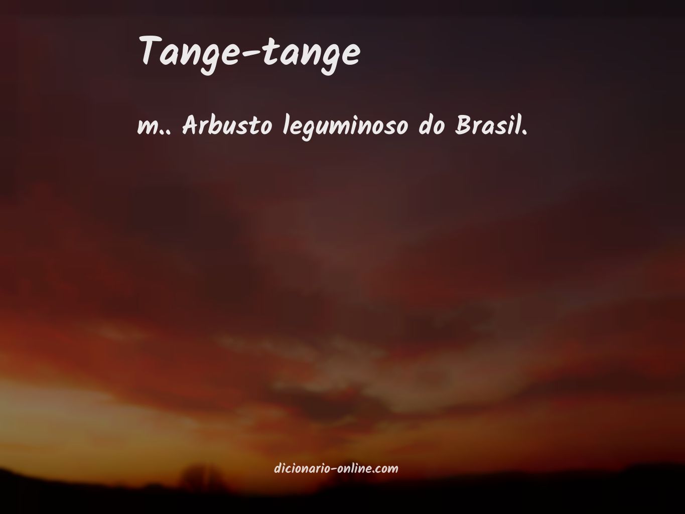 Significado de tange-tange