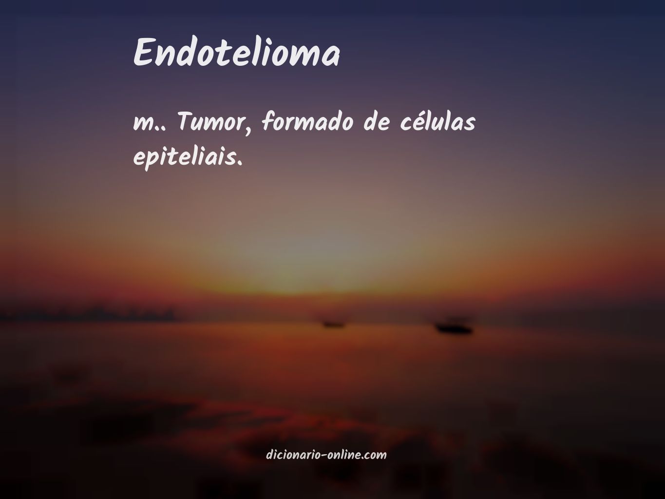 Significado de endotelioma