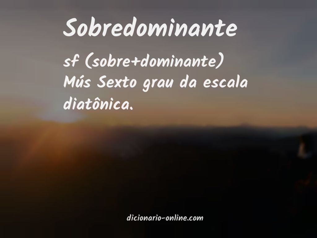 Significado de sobredominante