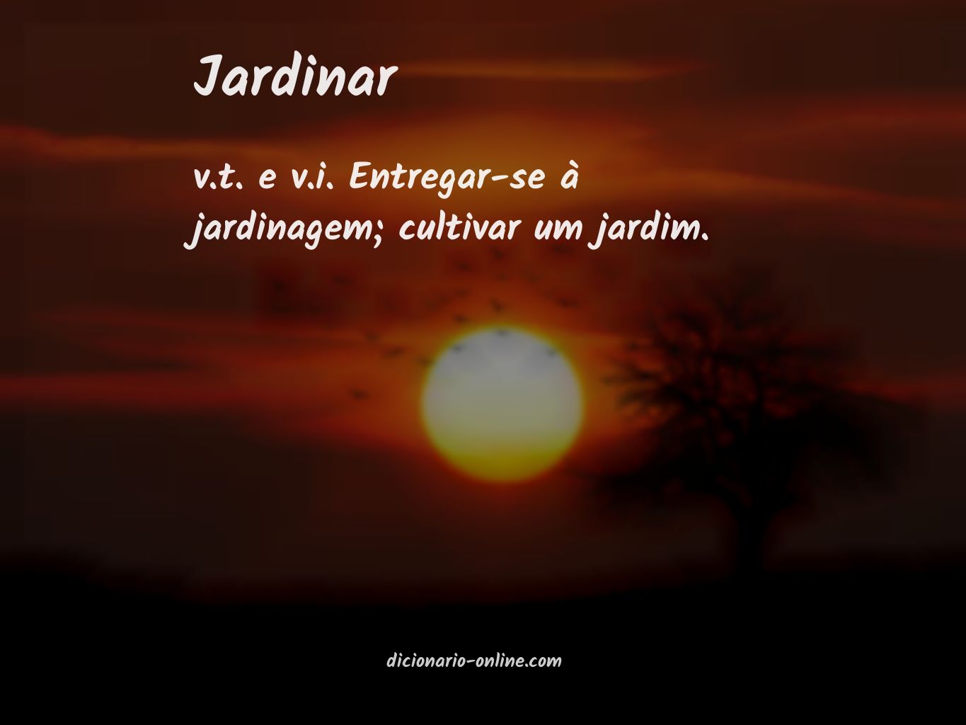 Significado de jardinar