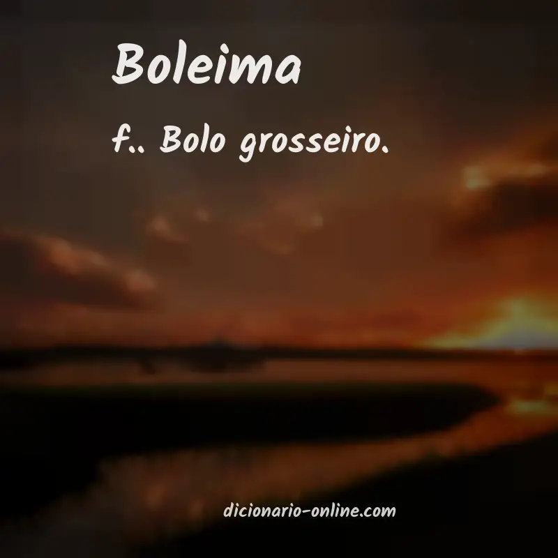Significado de boleima