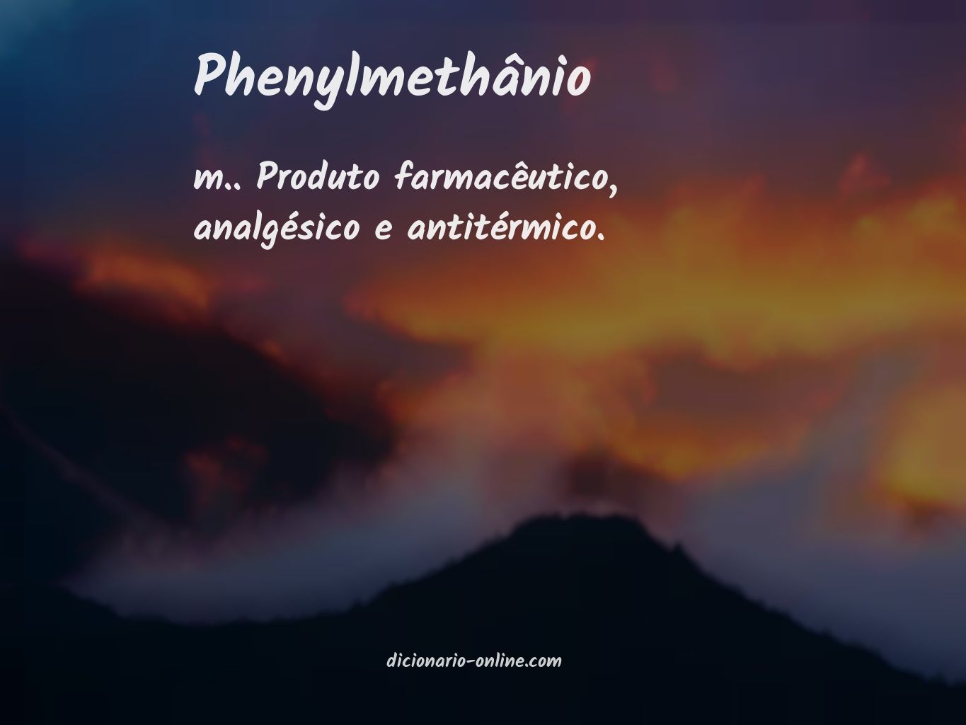 Significado de phenylmethânio