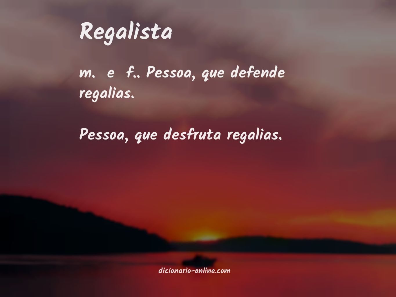 Significado de regalista