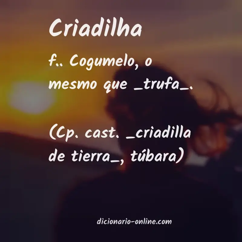 Significado de criadilha