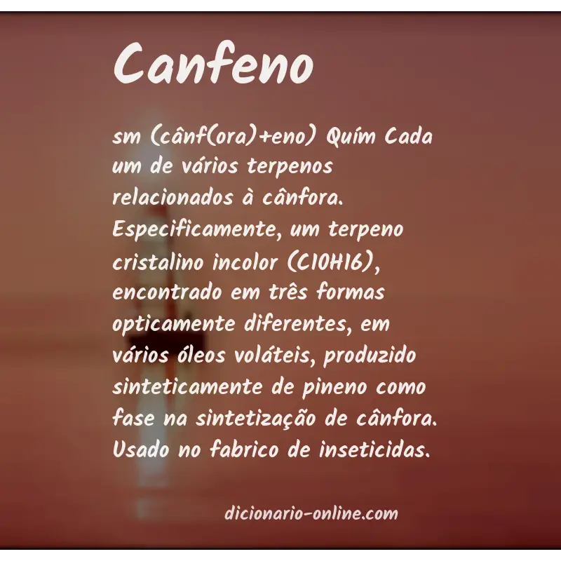 Significado de canfeno