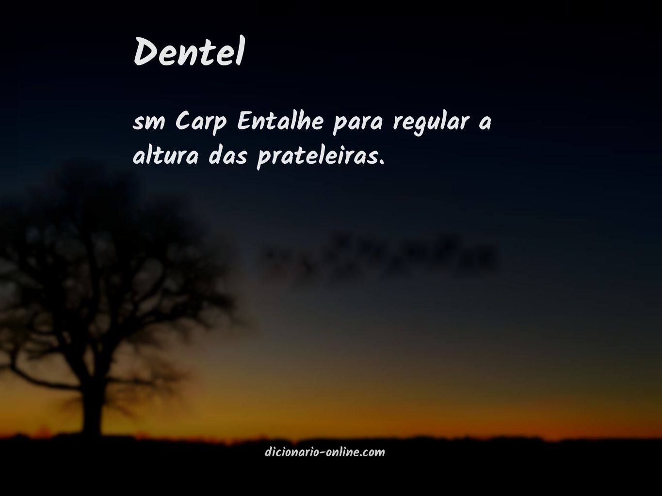 Significado de dentel