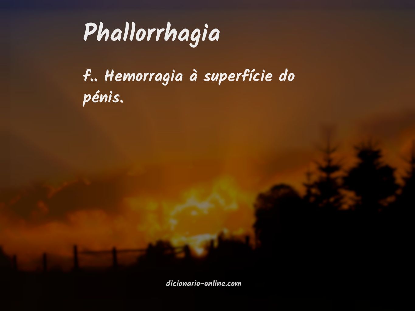 Significado de phallorrhagia