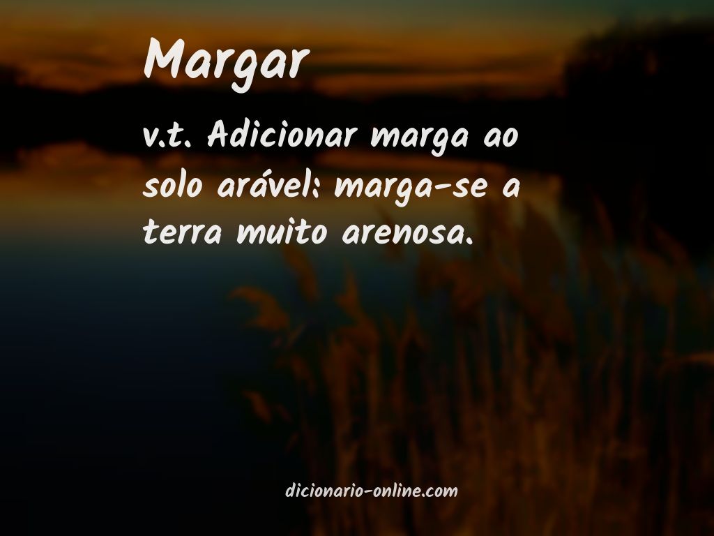 Significado de margar