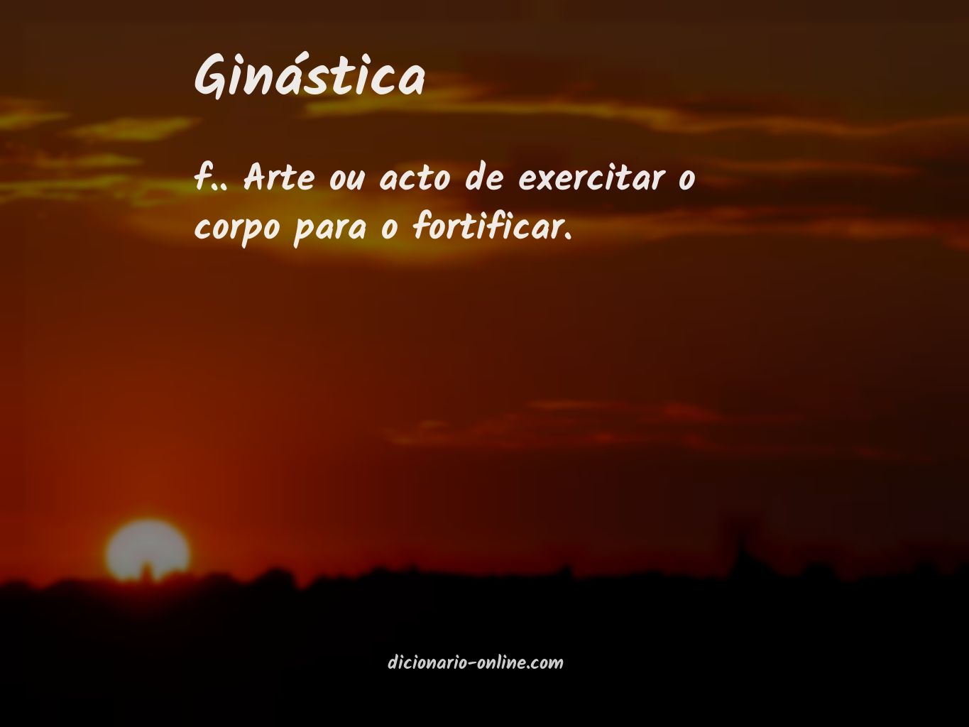 Significado de ginástica