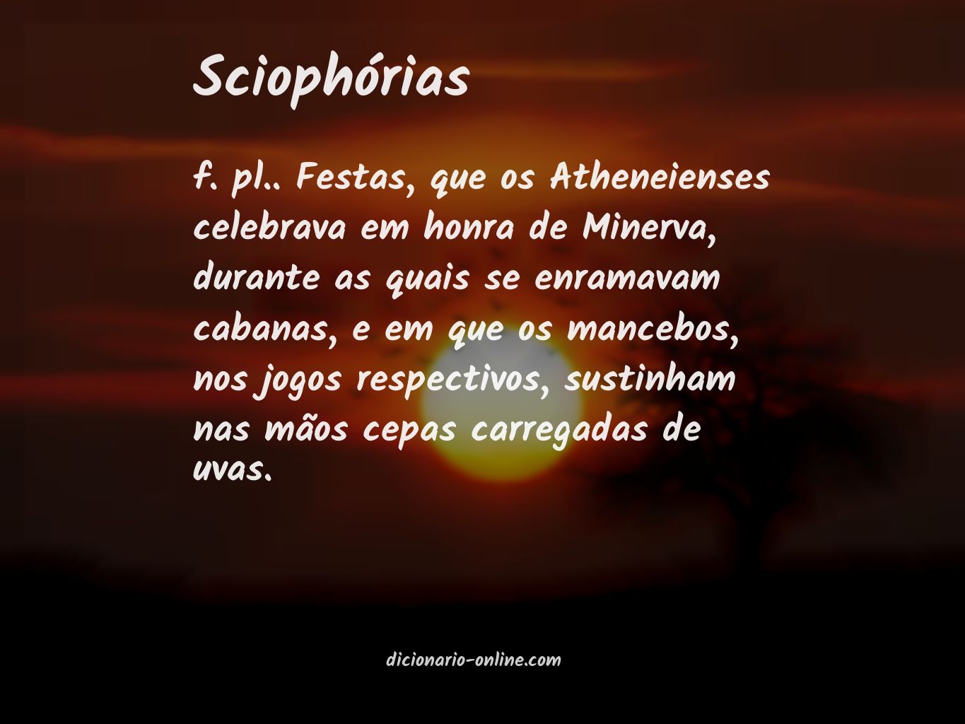 Significado de sciophórias