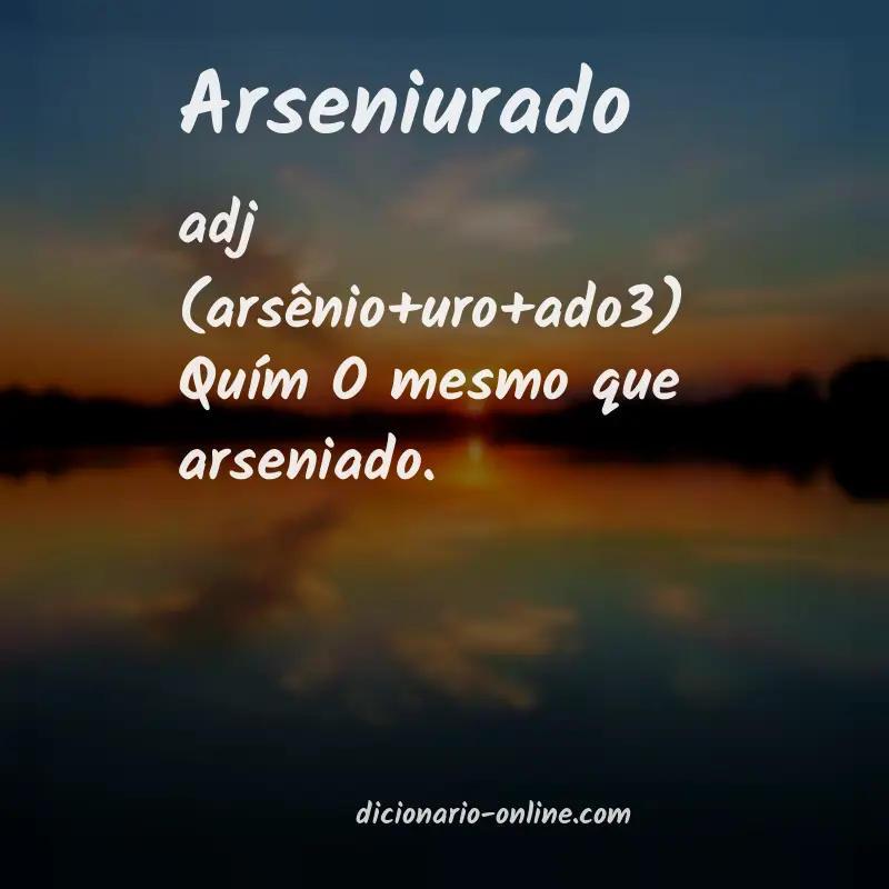 Significado de arseniurado