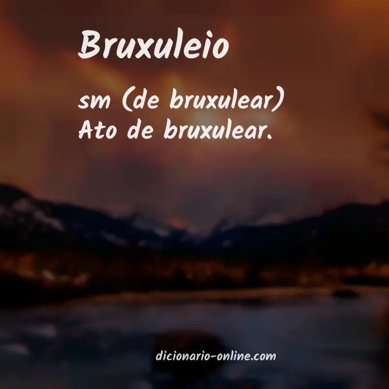 Significado de bruxuleio