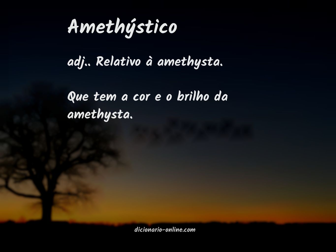 Significado de amethýstico