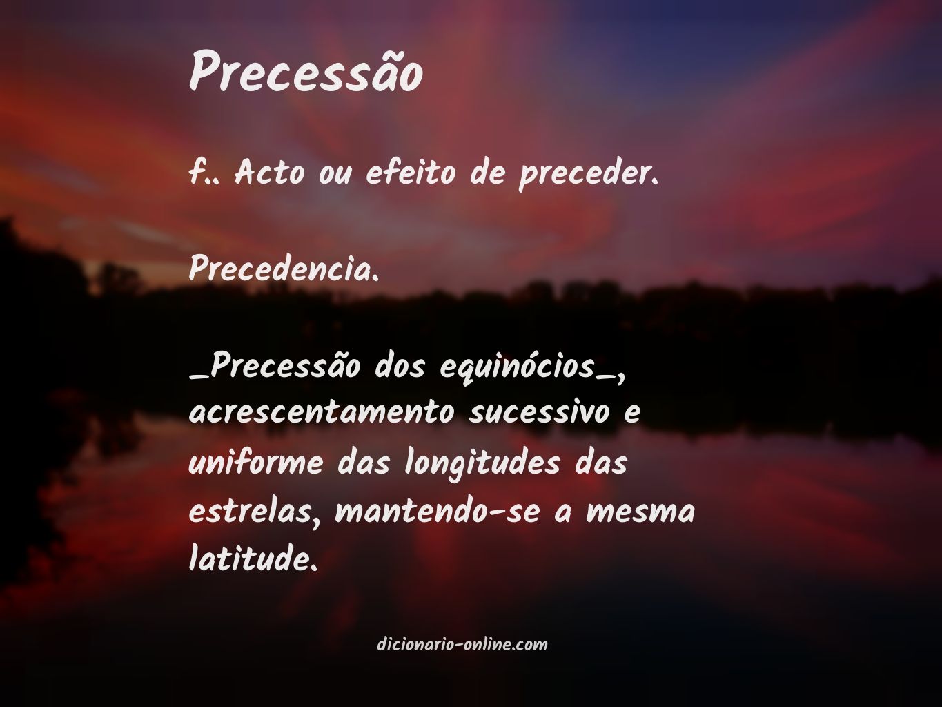 Significado de precessão