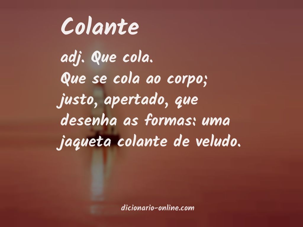 Significado de colante