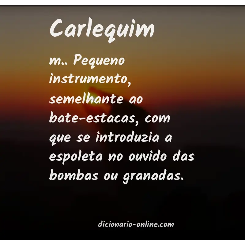 Significado de carlequim