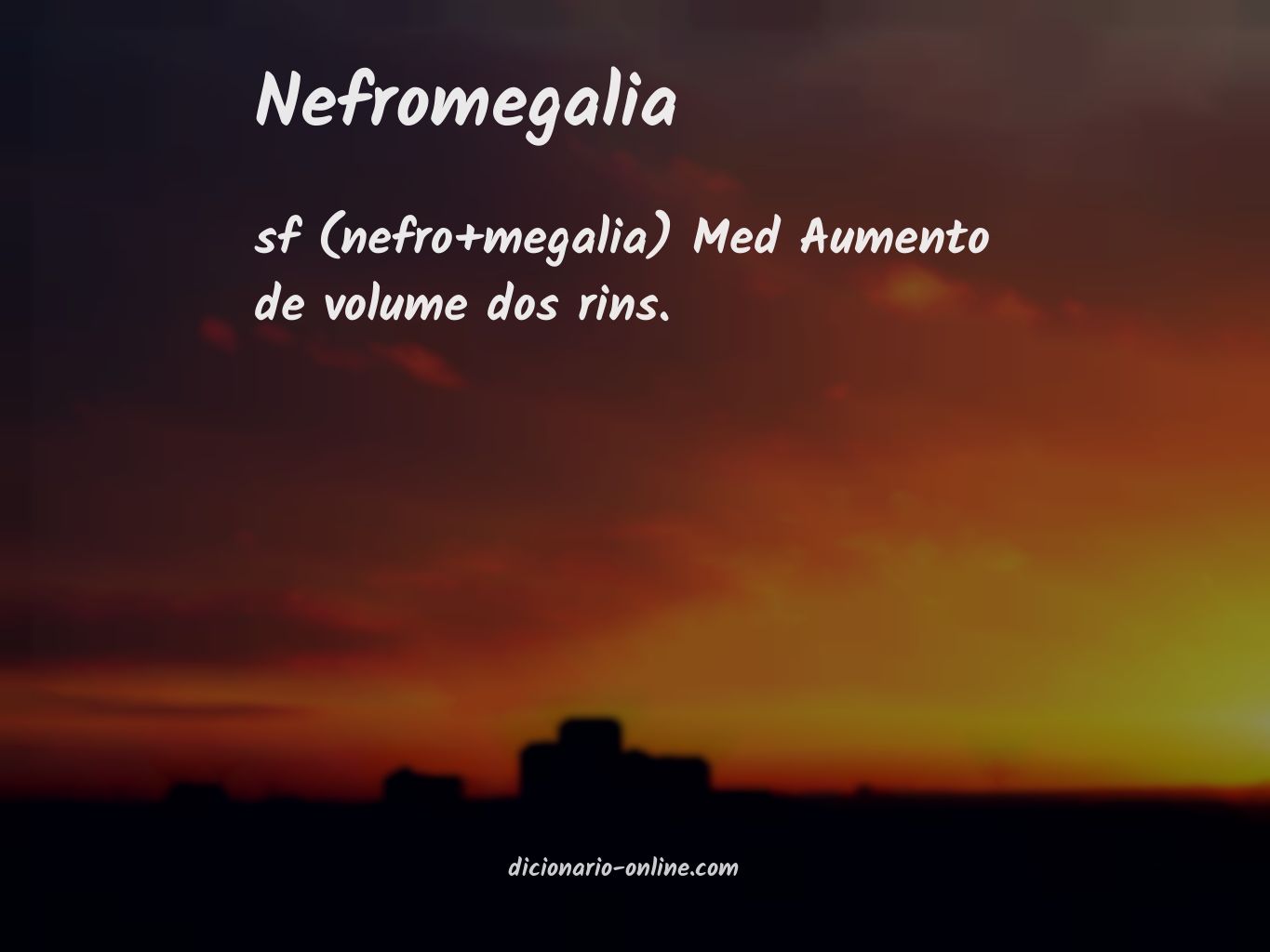 Significado de nefromegalia