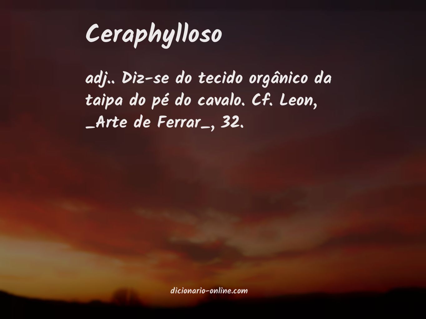 Significado de ceraphylloso