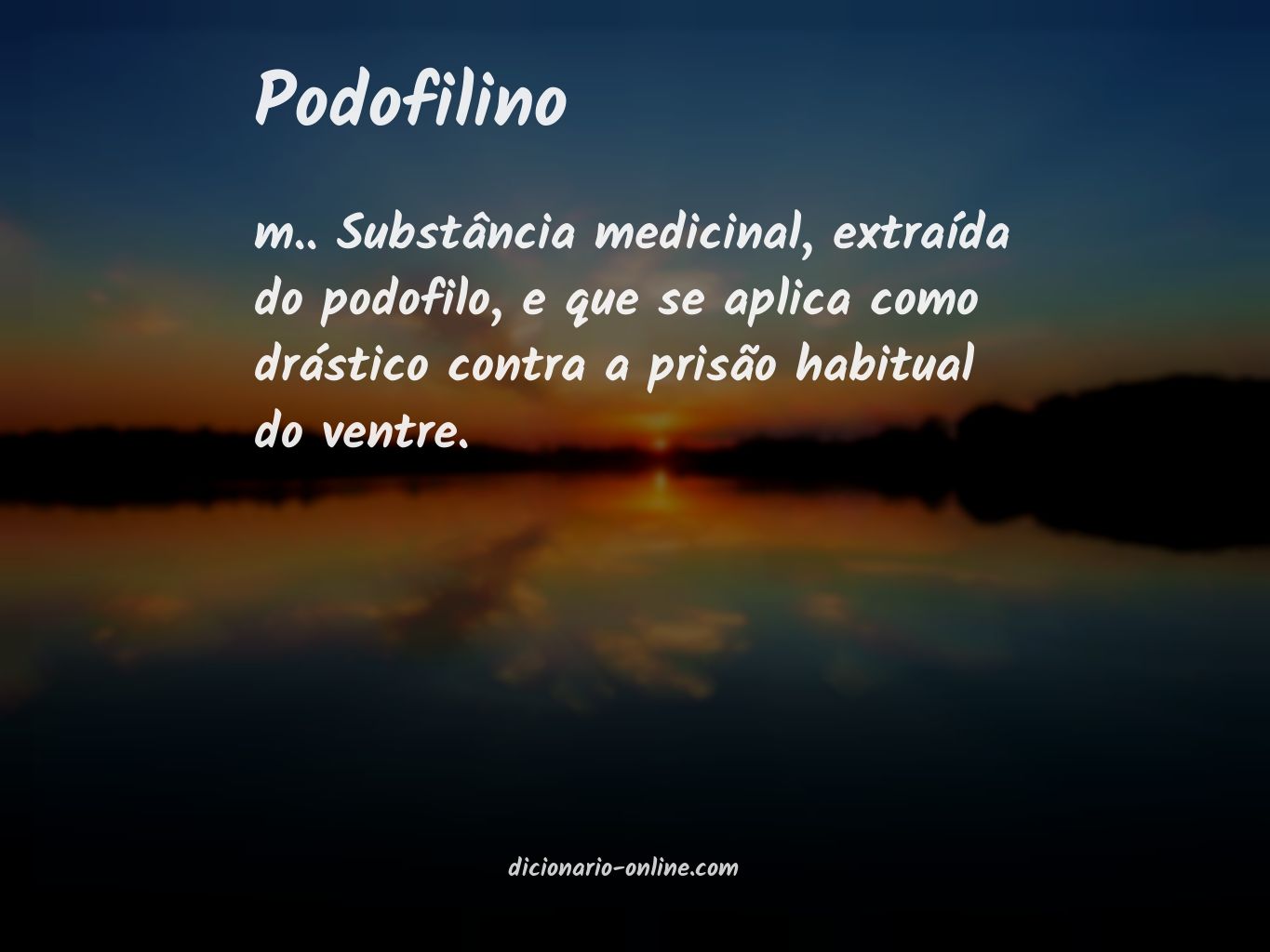 Significado de podofilino