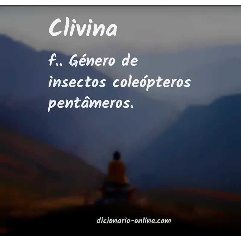 Significado de clivina