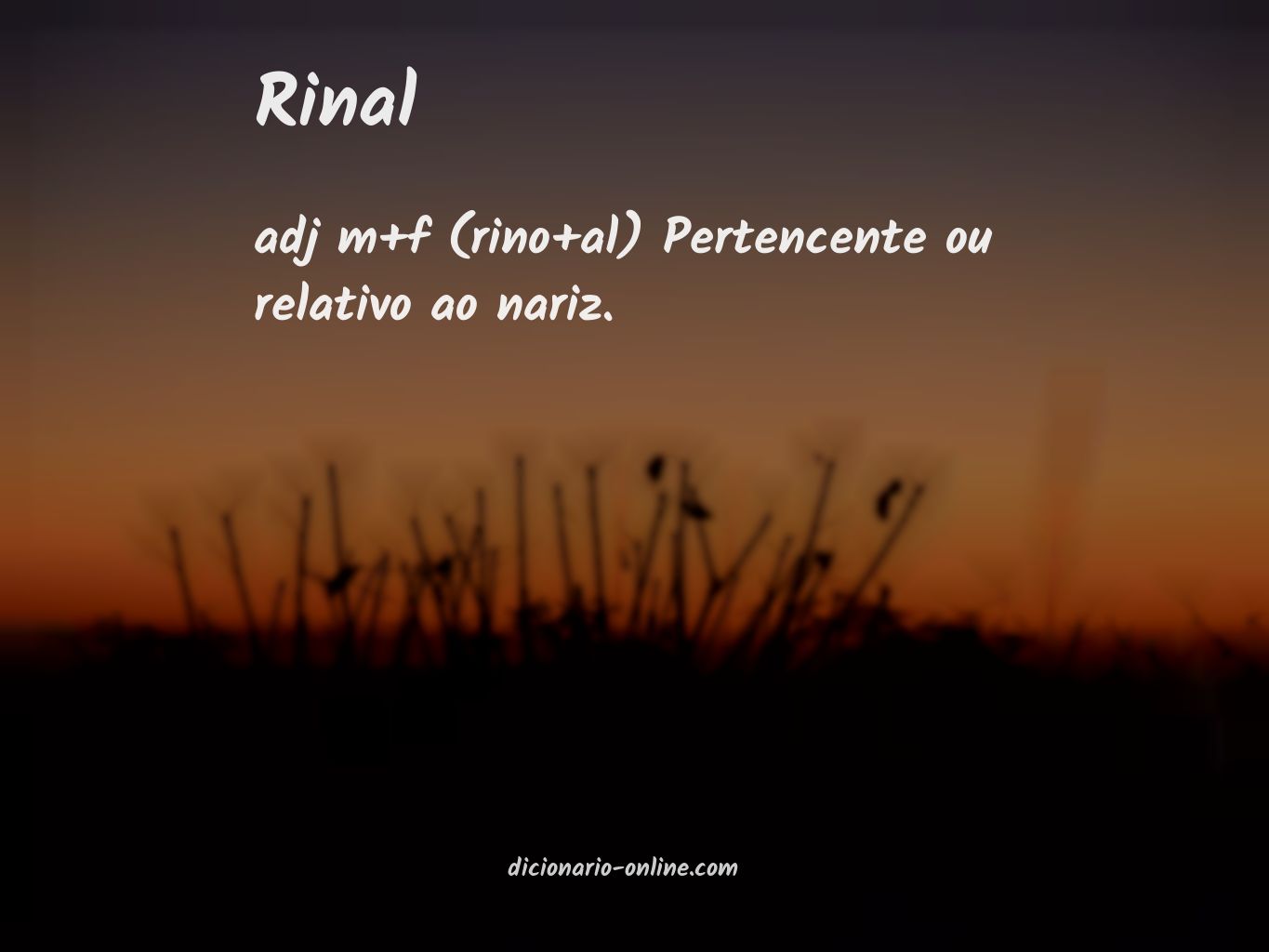 Significado de rinal