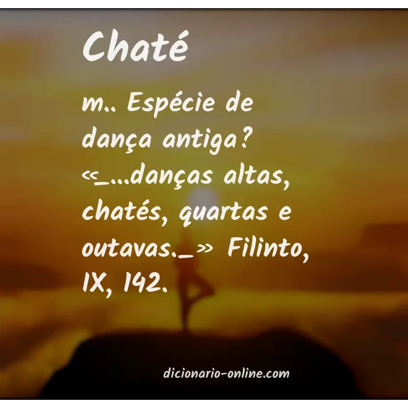 Significado de chaté