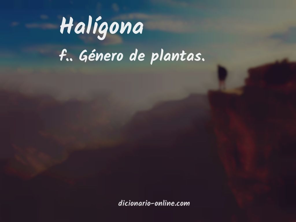 Significado de halígona