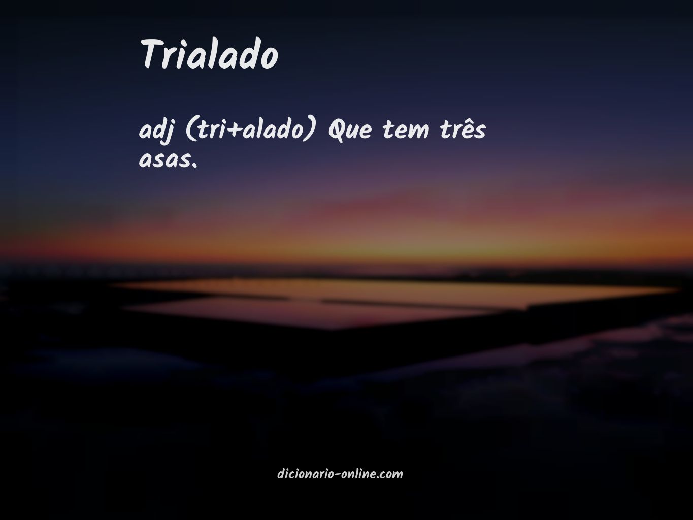 Significado de trialado