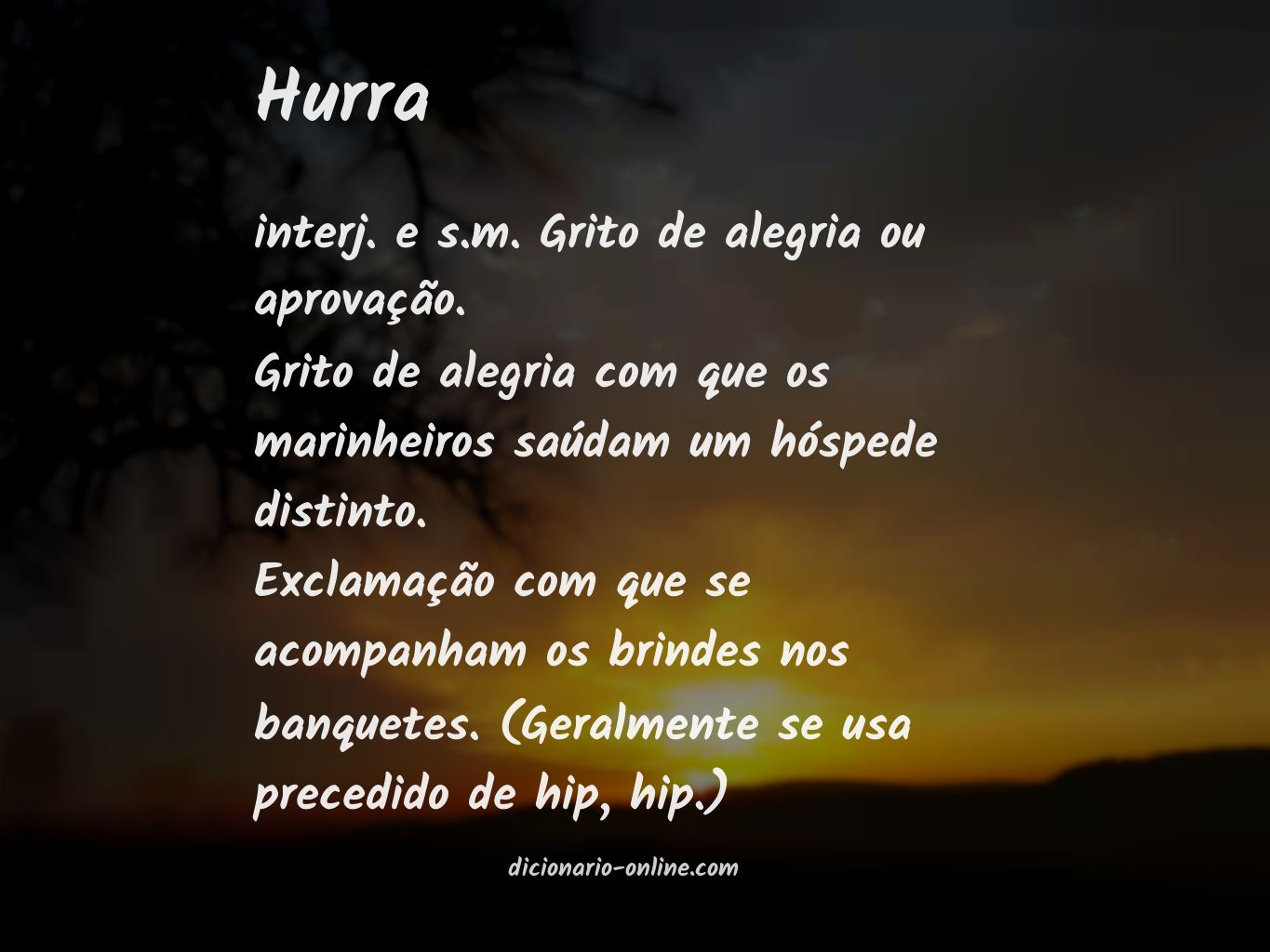 Significado de hurra