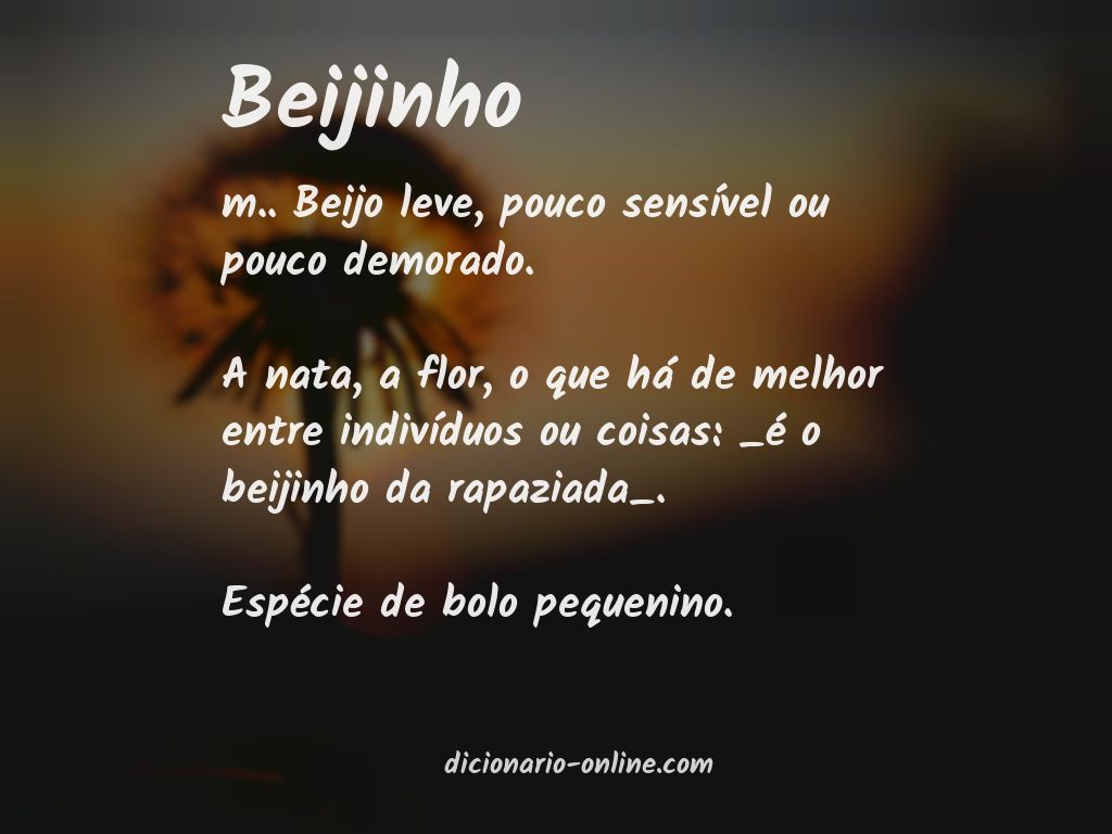 Significado de beijinho