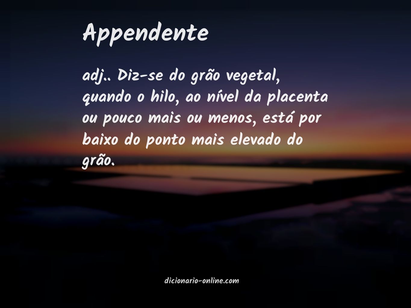 Significado de appendente