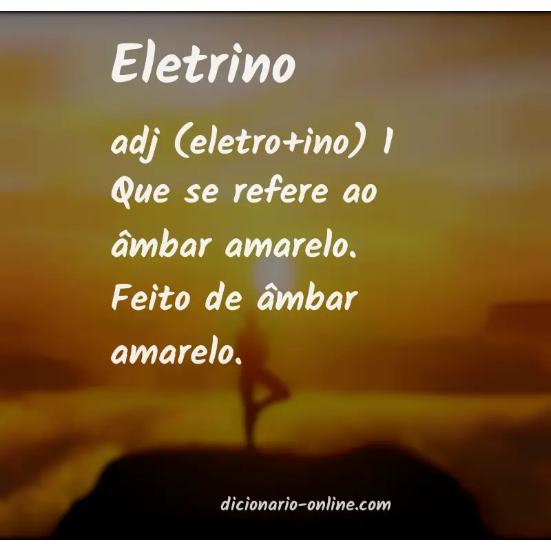 Significado de eletrino